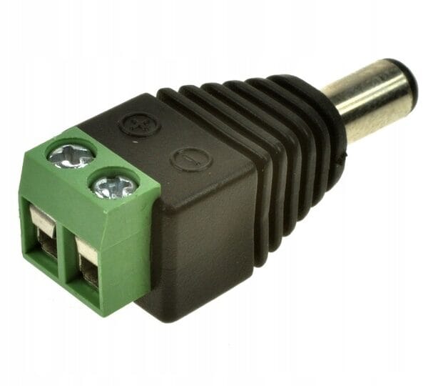Wtyk DC 2.1x5.5mm męski złączka do taśm LED i zasilaczy