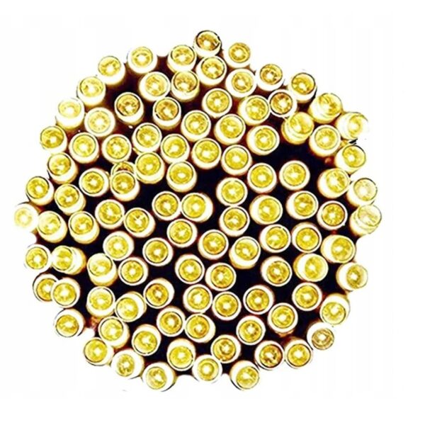 LAMPKI CHOINKOWE 100 LED BIAŁE CIEPŁE 8M