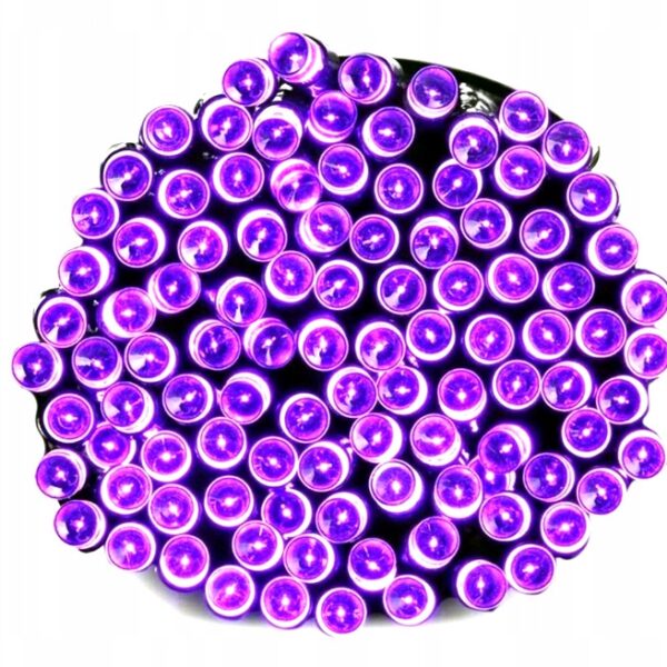 LAMPKI CHOINKOWE 100 LED FIOLETOWE 9M