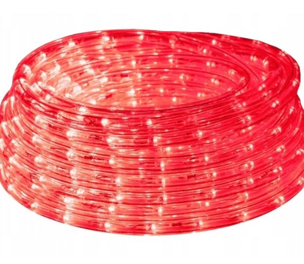 Wąż świetlny LED choinkowy czerwony, na metry