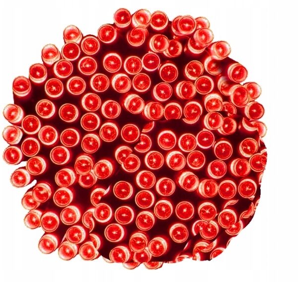 LAMPKI CHOINKOWE 300 LED CZERWONE 22M