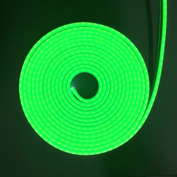 Zestaw Neon LED Flex Zielony 5 m 12V + Zasilacz