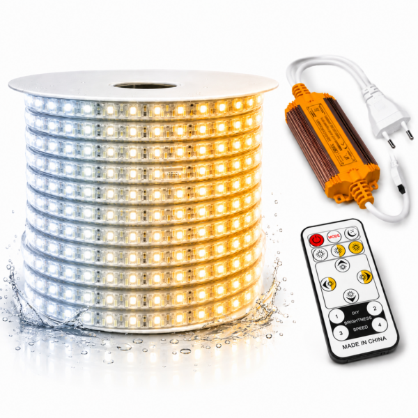 Taśma LED 230V 3w1 Biała Ciepła Zimna Neutralna 5730