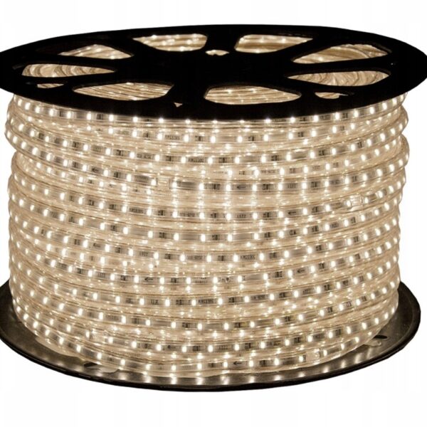 Taśma LED wąż świetlny 230V 5050 neutralny 4000K cięta co 1m