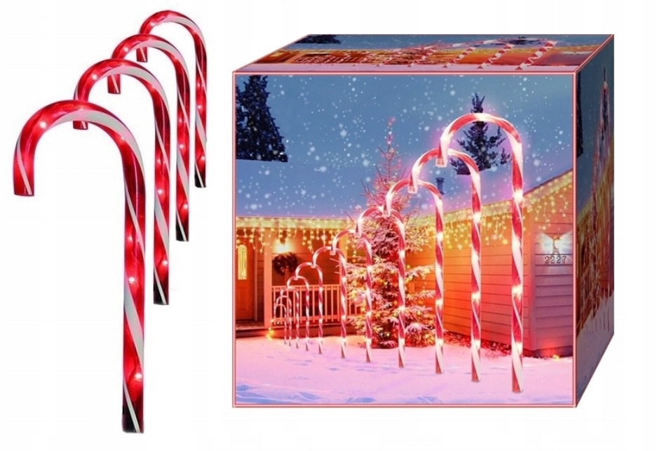 Laski Świętego Mikołaja LED 53 cm na baterie 5 szt. - obrazek 14