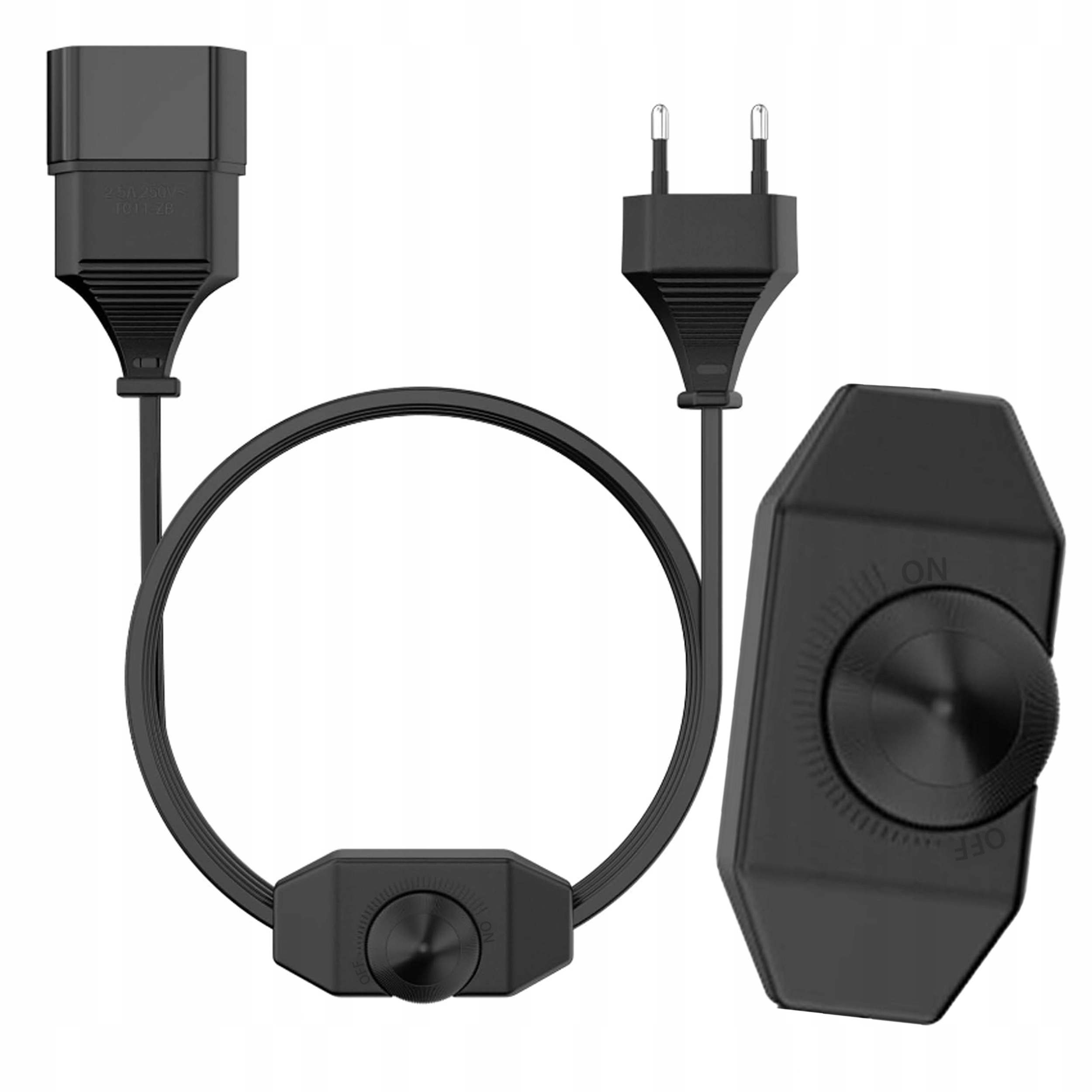 Ściemniacz do lampek choinkowych LED 230V obrotowy 1,5 m