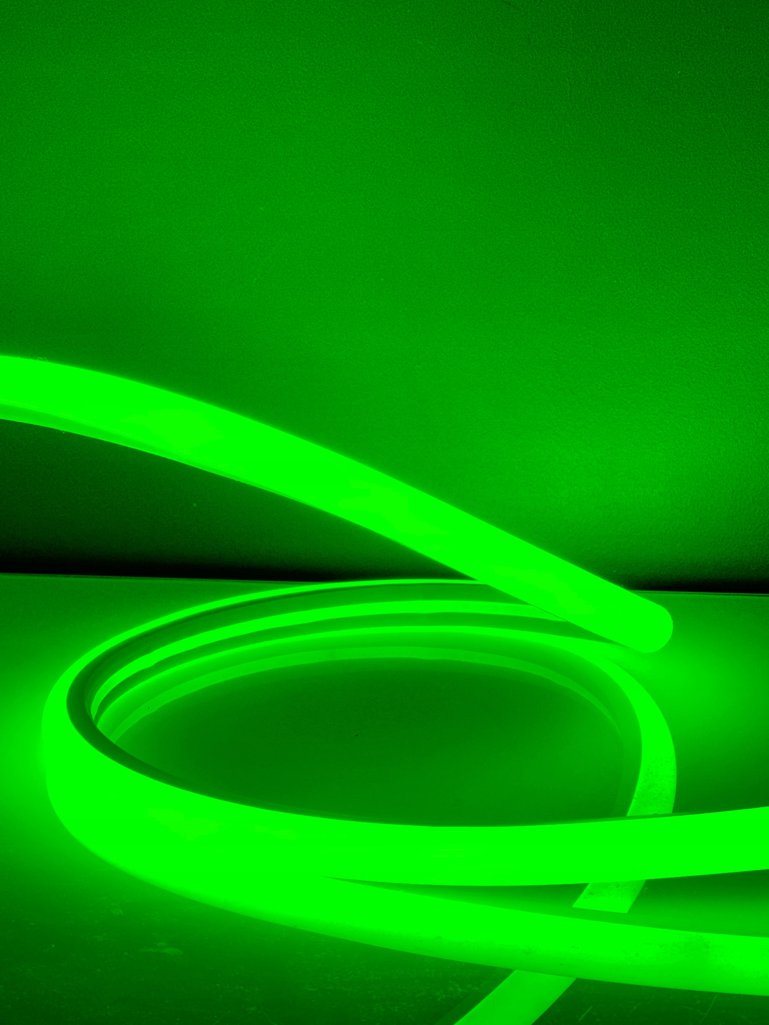 Neon LED Zielony 180° Flex 2835 230V Cięty co 20 cm - obrazek 4