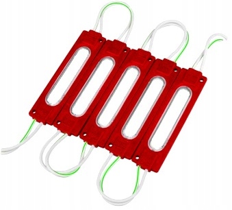 Moduł LED COB 12V IP67 wodoodporny czerwony 2,5W