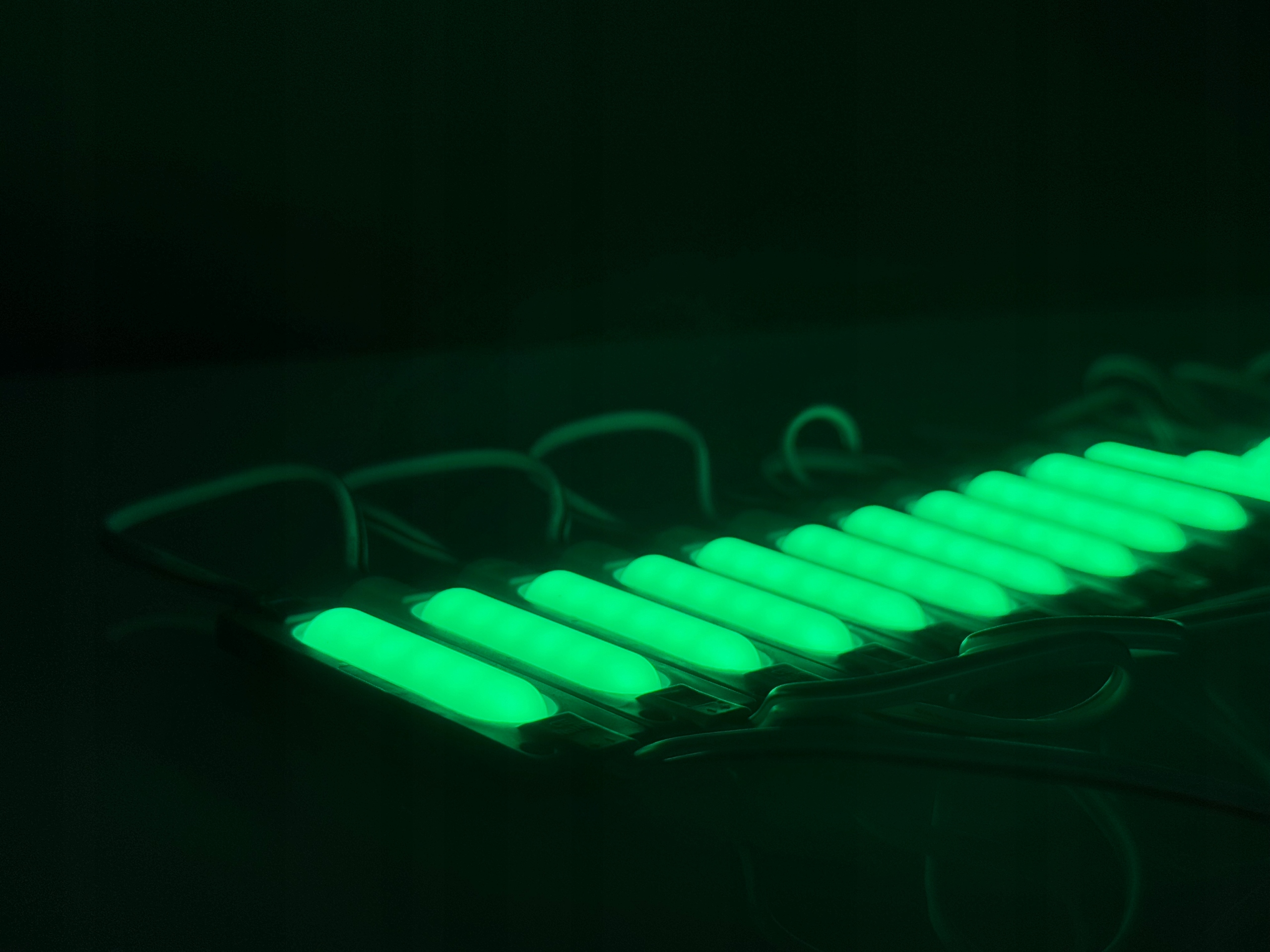 Moduł LED COB 12V IP67 wodoodporny zielony 2,5W - obrazek 3