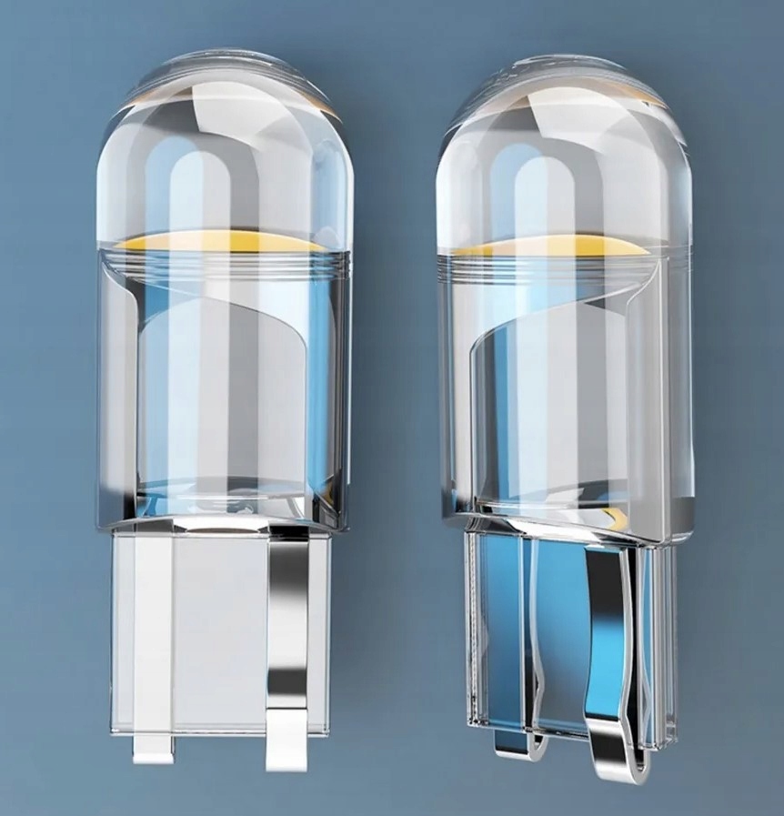 Żarówka LED W5W COB 12V T10 krystaliczna 360° mocna 2x - obrazek 5