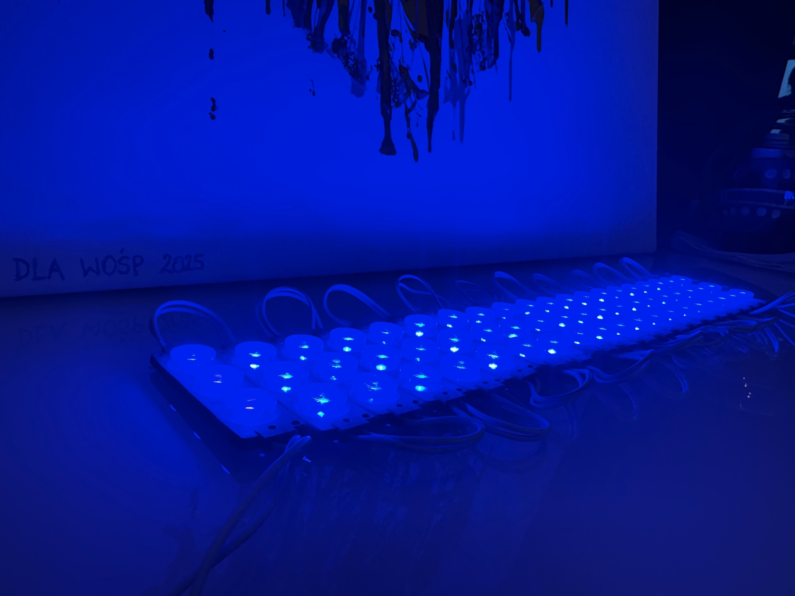 Moduł LED SMD 12V IP67 punktowy niebieski 3W - obrazek 4