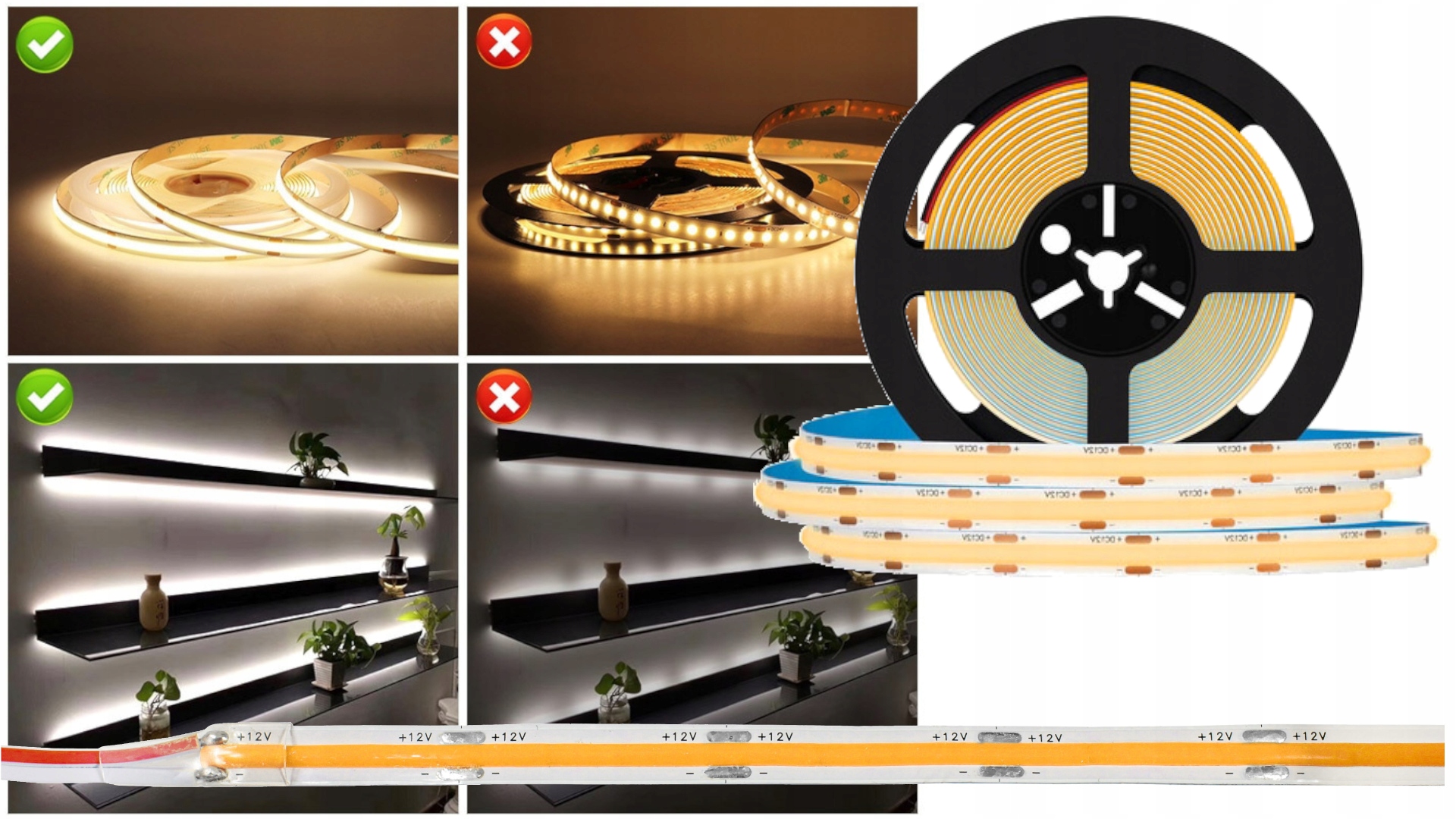 Taśma LED COB 10m Neutralna 24V - obrazek 14
