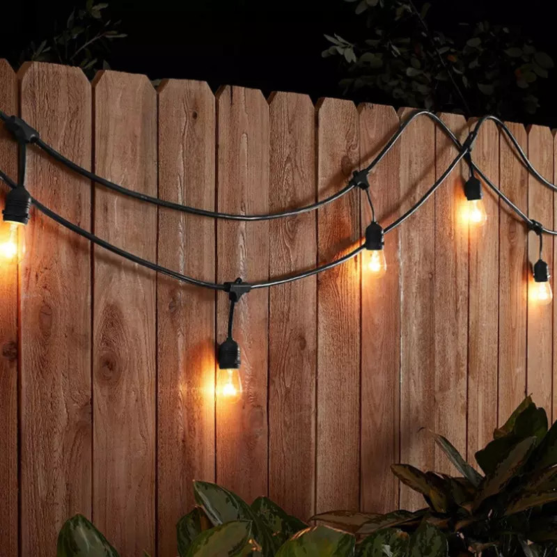 Girlanda ogrodowa łańcuch świetlny 5m 10xE27 IP44 bez żarówek - obrazek 13