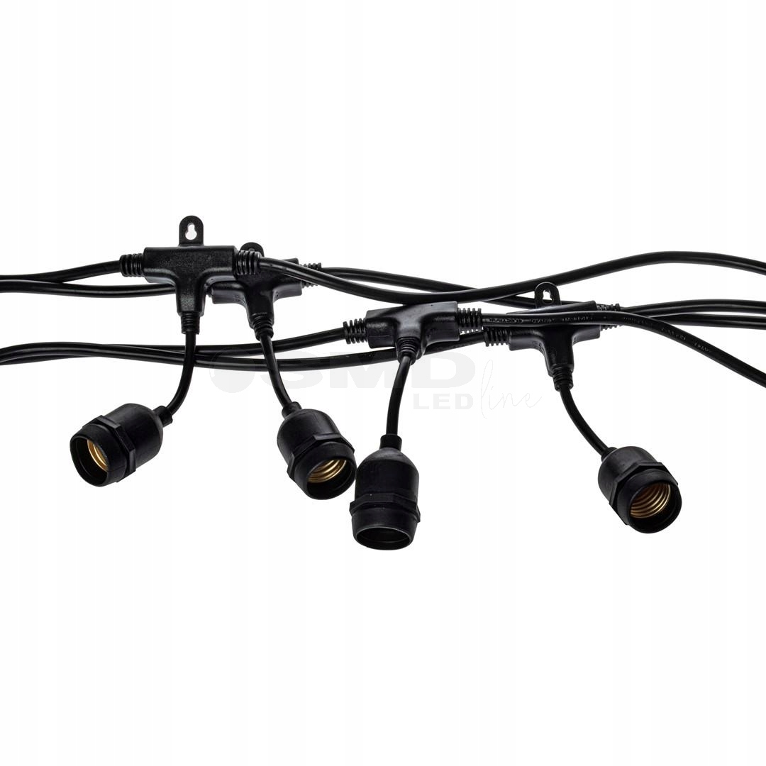 Girlanda ogrodowa łańcuch świetlny 5m 10xE27 IP44 bez żarówek - obrazek 3