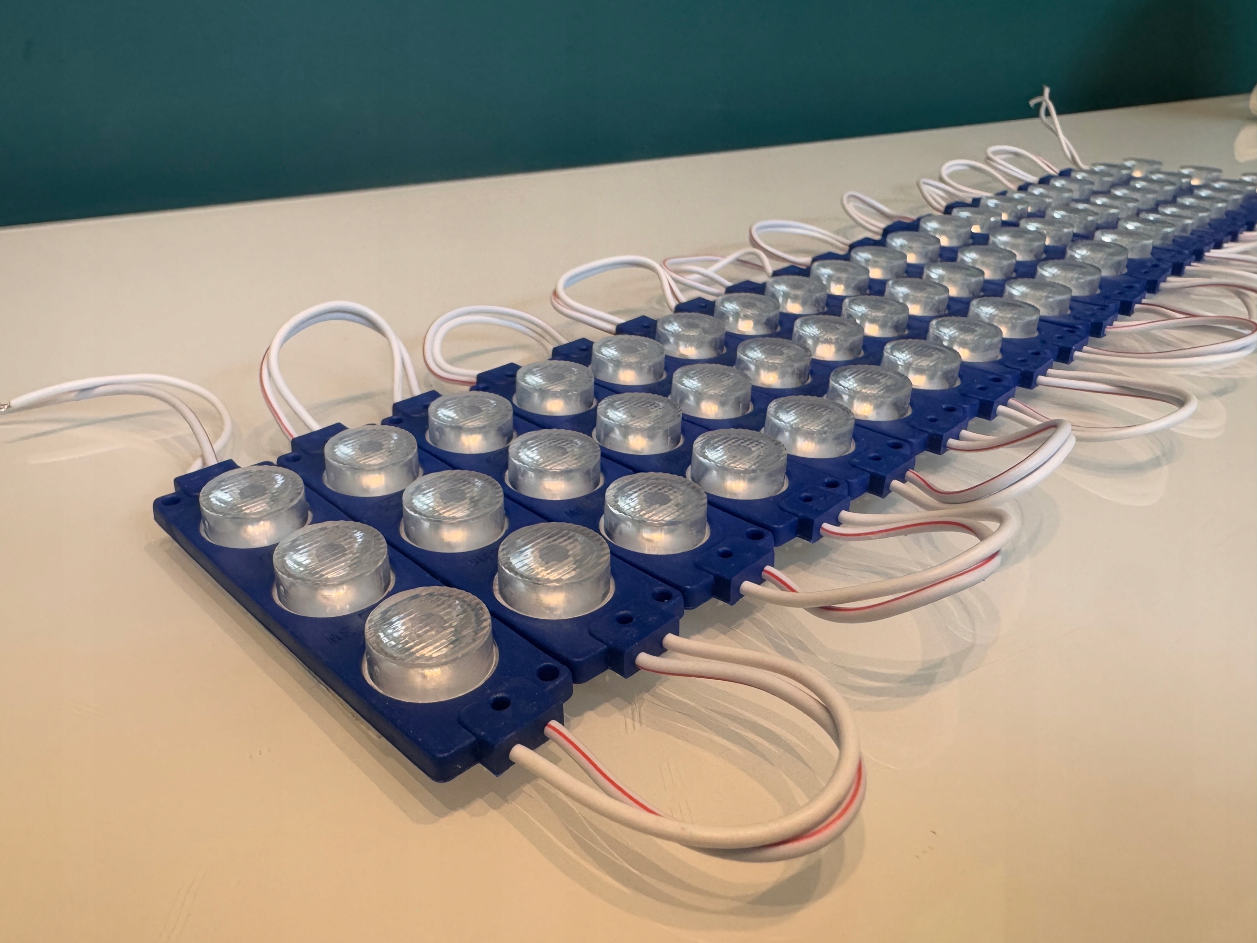 Moduł LED SMD 12V IP67 punktowy niebieski 3W - obrazek 3