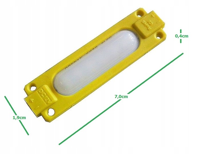 Moduł LED COB 12V IP67 wodoodporny żółty 2,5W - obrazek 8