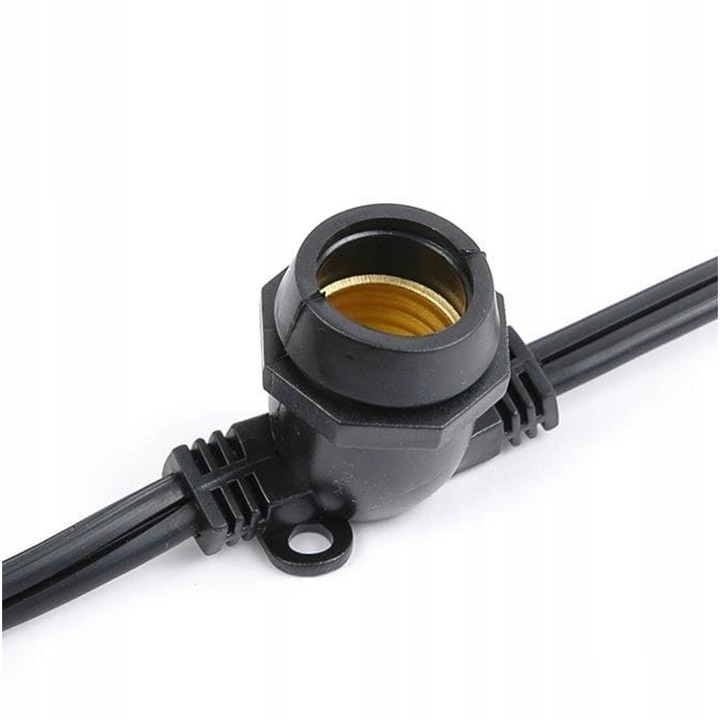 Girlanda ogrodowa łańcuch świetlny 5m 10xE27 IP44 bez żarówek - obrazek 11