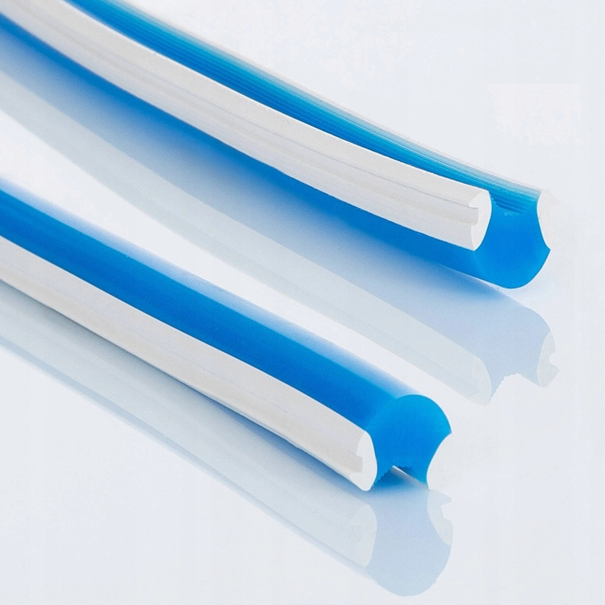 Neon Frez 8mm Niebieski osłona silikonowa LED