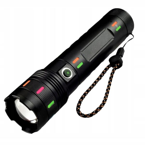 Mocna Latarka LED High Power z funkcją Power Bank