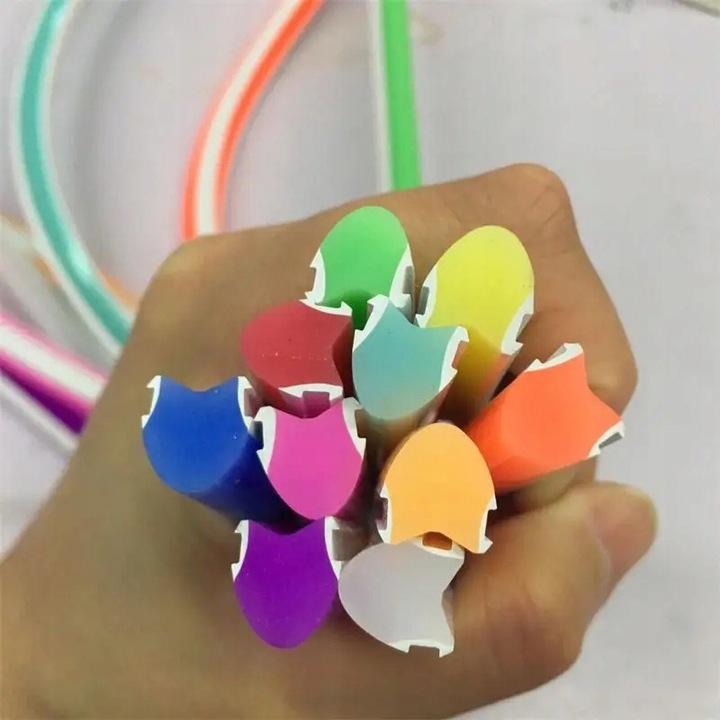 Neon Frez 8mm Niebieski osłona silikonowa LED - obrazek 7