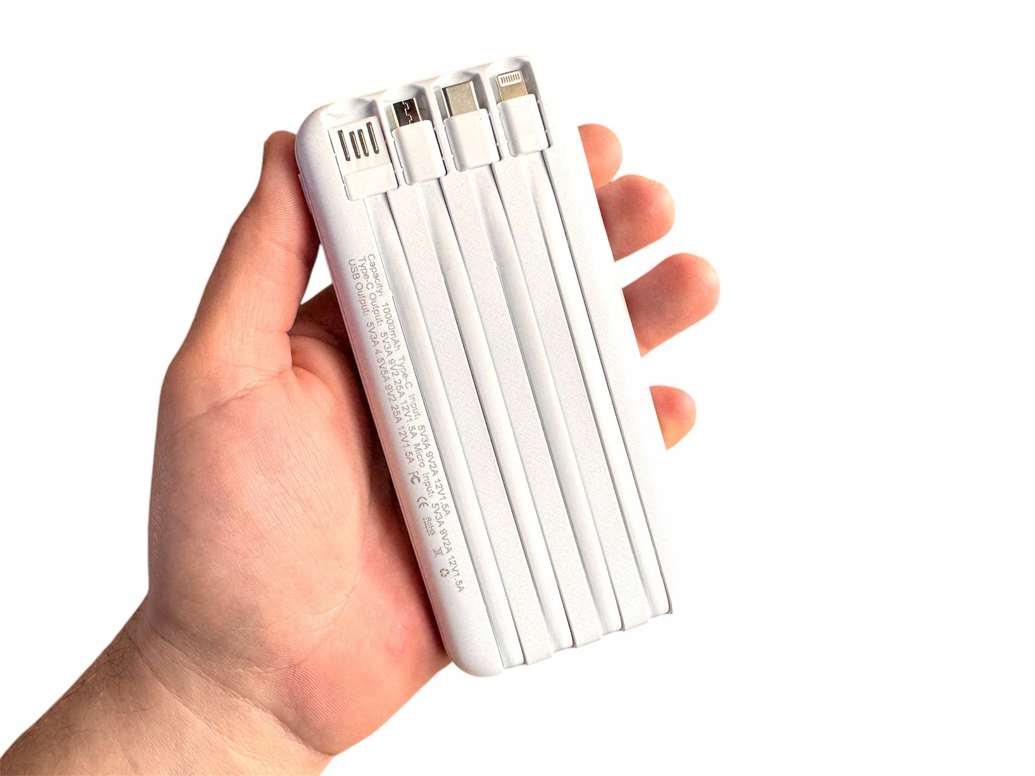 Powerbank 10000mAh 6w1 LED PD 22.5W - obrazek 6