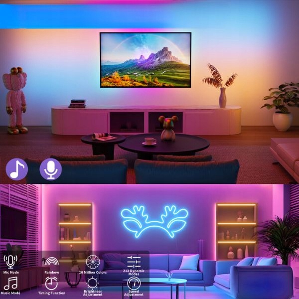 Sznur LED RGB 360° Tuba Digital 5m USB 5V IP65 - obrazek 14