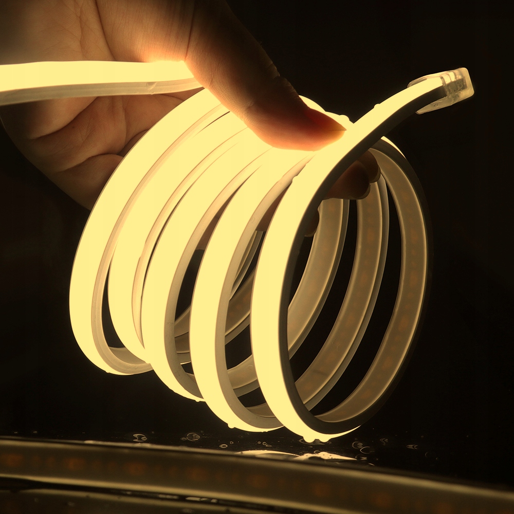 Neon LED COB 230V ciepły cięty co 50 cm, na metry - obrazek 2