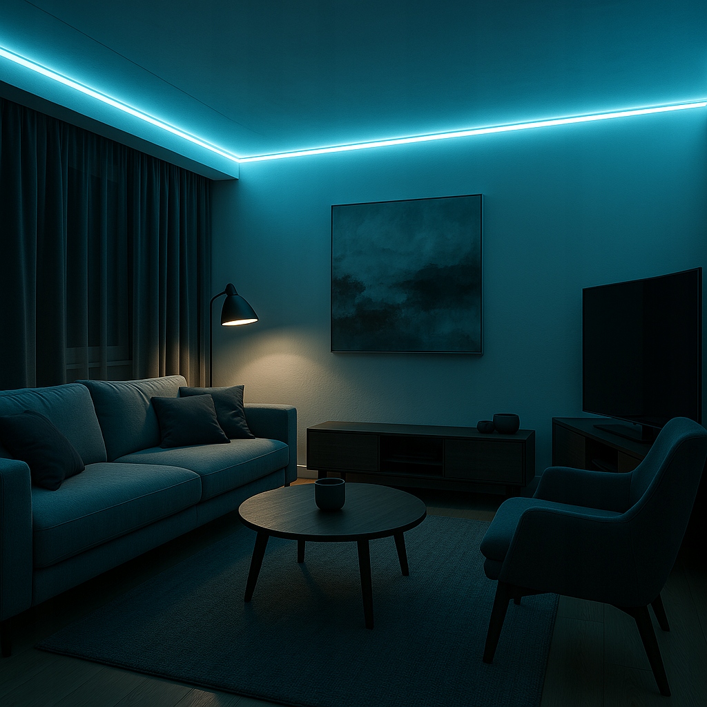 Neon LED Flex 12V Ice Blue cięta co 2,5 cm - obrazek 9