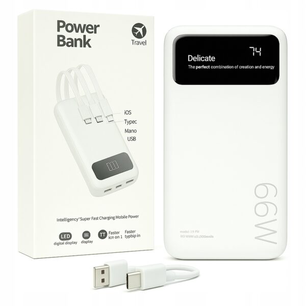 Powerbank 10000mAh 6w1 LED PD 22.5W