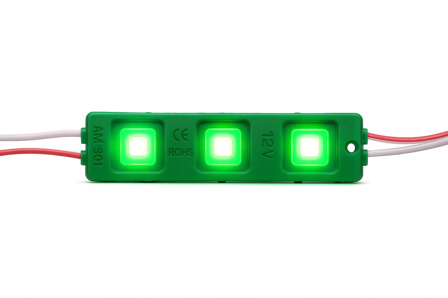 Moduł LED SMD 12V Punktowy Zielony 0,5W IP67 Wodoodporny - obrazek 2