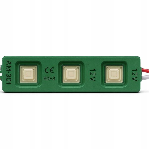 Moduł LED SMD 12V Punktowy Zielony 0,5W IP67 Wodoodporny
