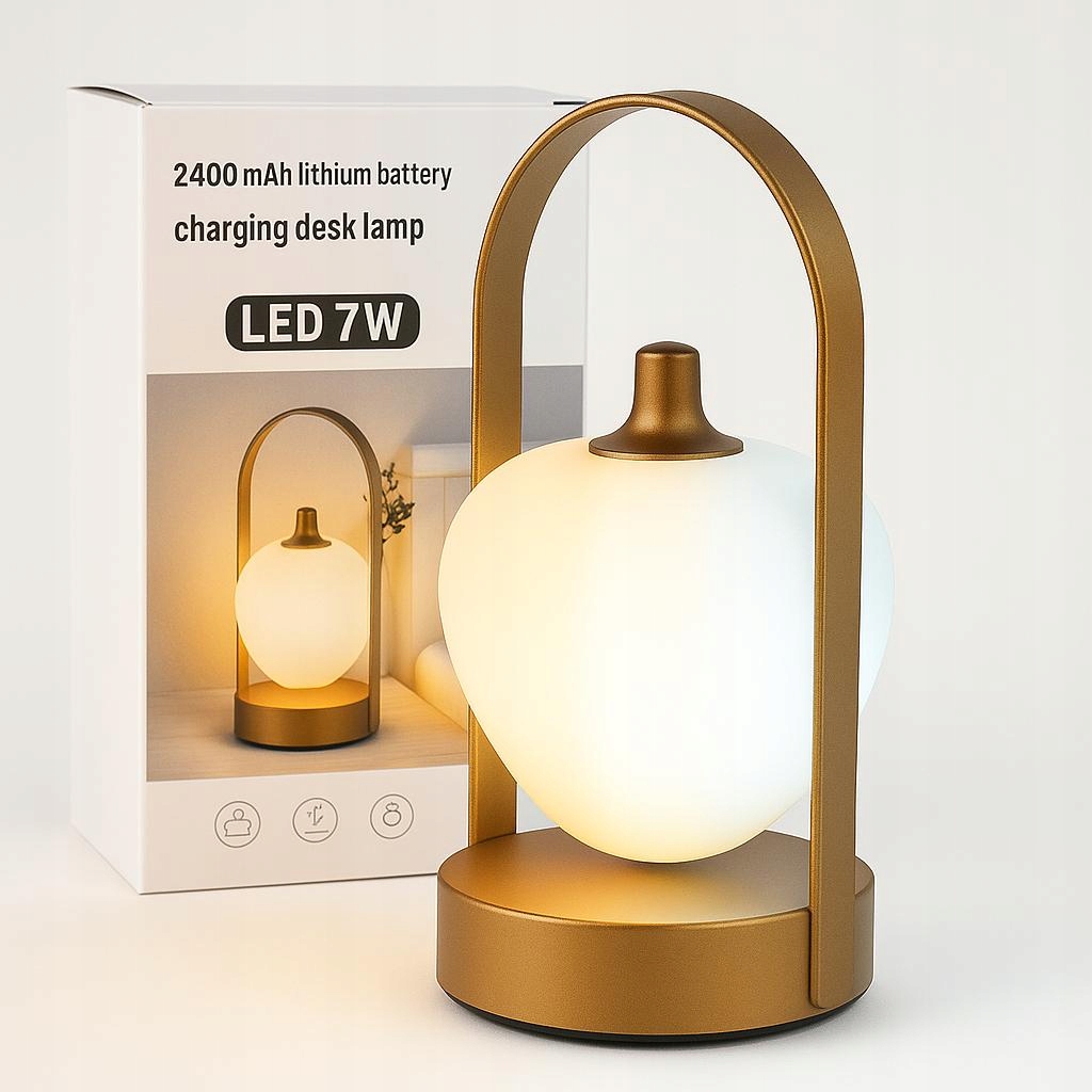 Dotykowa Lampka Nocna LED 7W – 3 Barwy Światła z Regulacją - obrazek 3