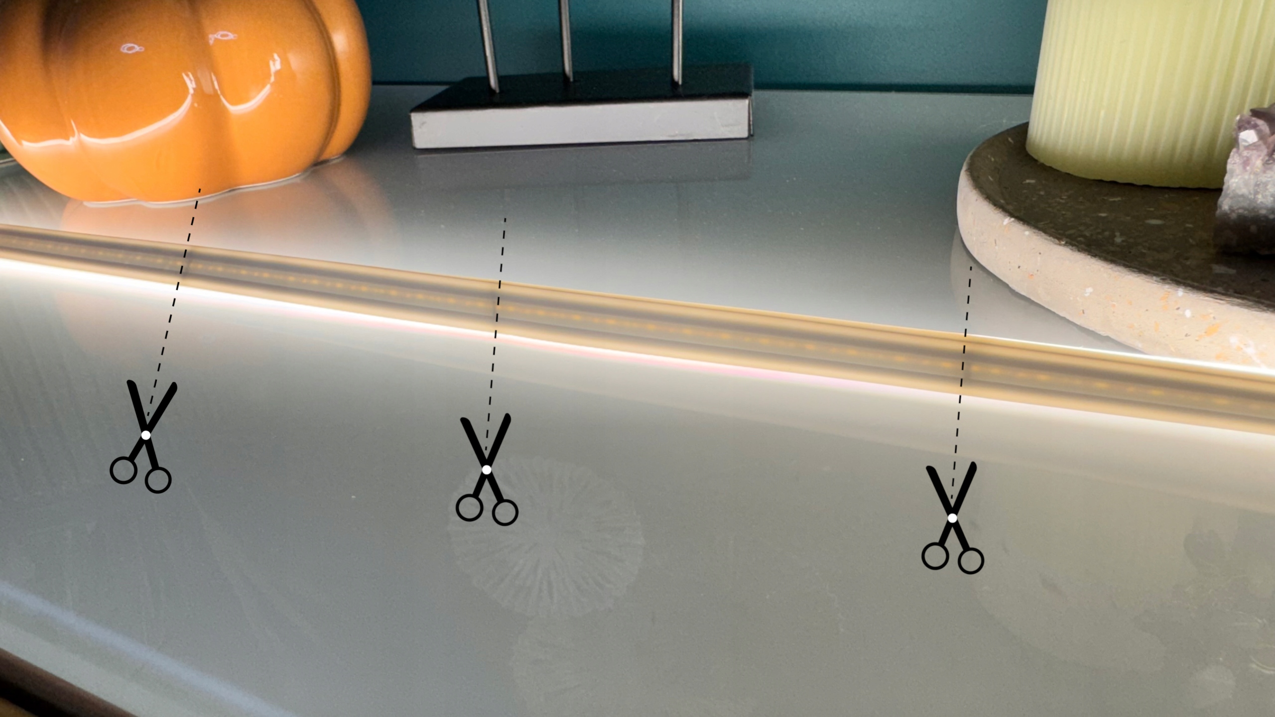 Neon LED 2835 230V 10W Biały Zimny Cięcie co 10 cm 240 LED - obrazek 8