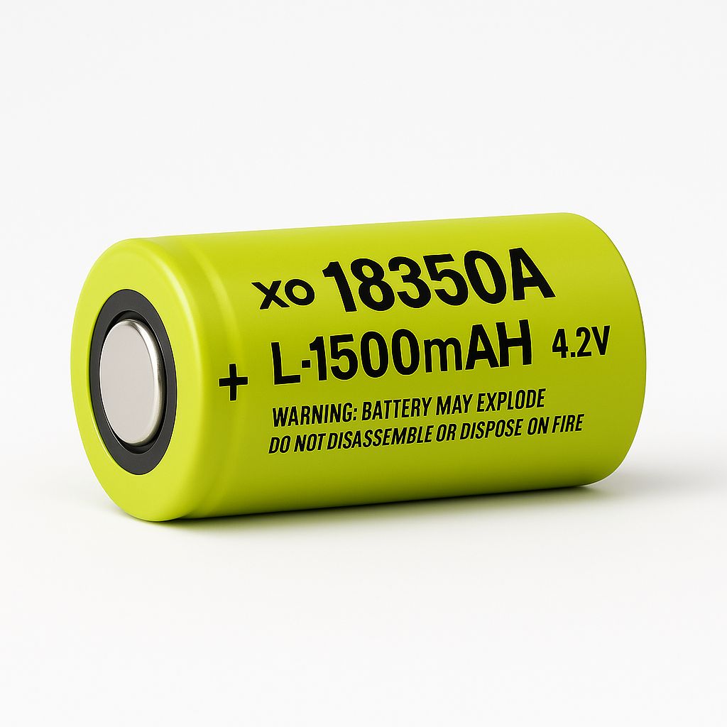 Akumulator Li-Ion 18350A 1500mAh 4.2V – Bateria Litowo-Jonowa - obrazek 2