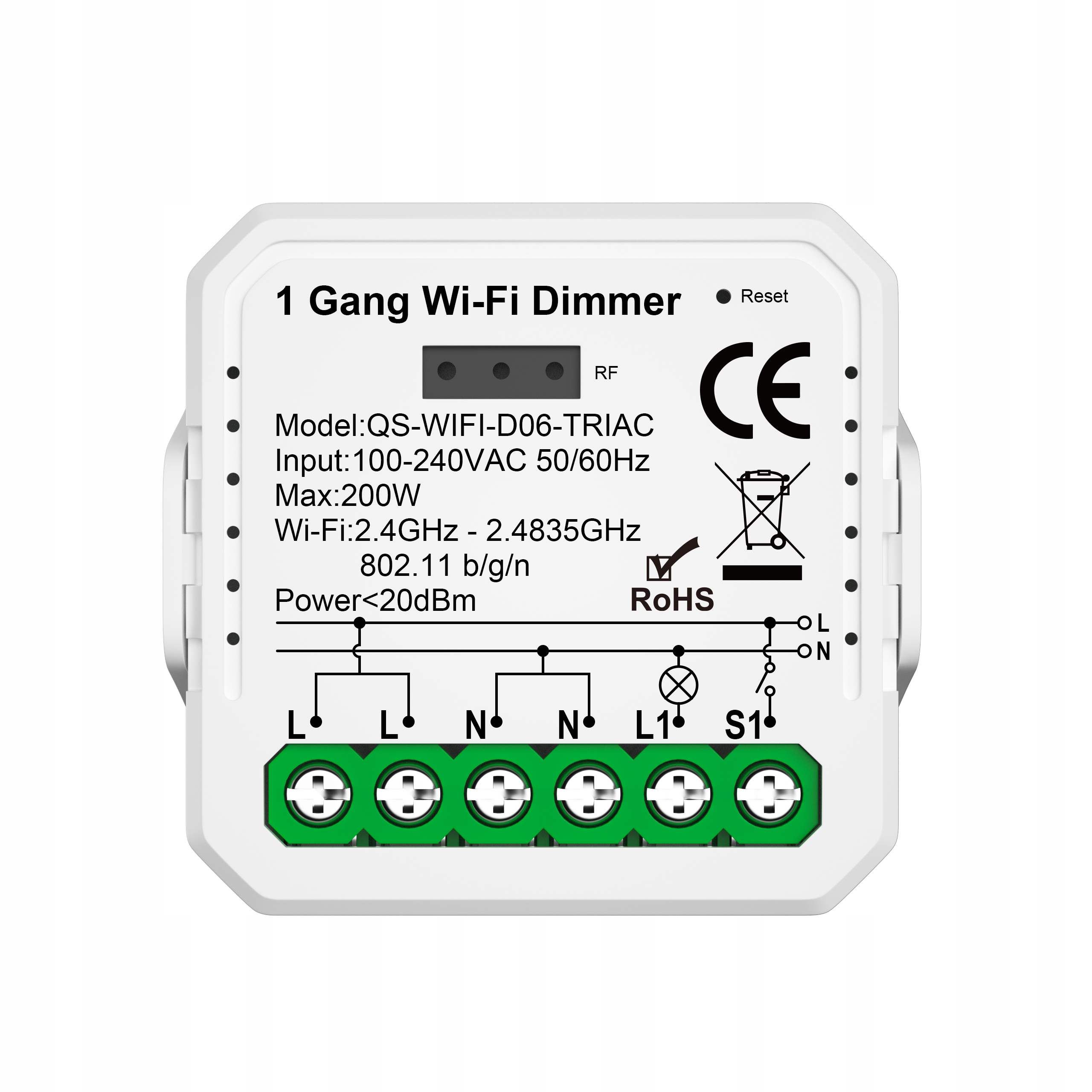 Ściemniacz LED 230V TUYA WiFi Mini – sterownik do taśm