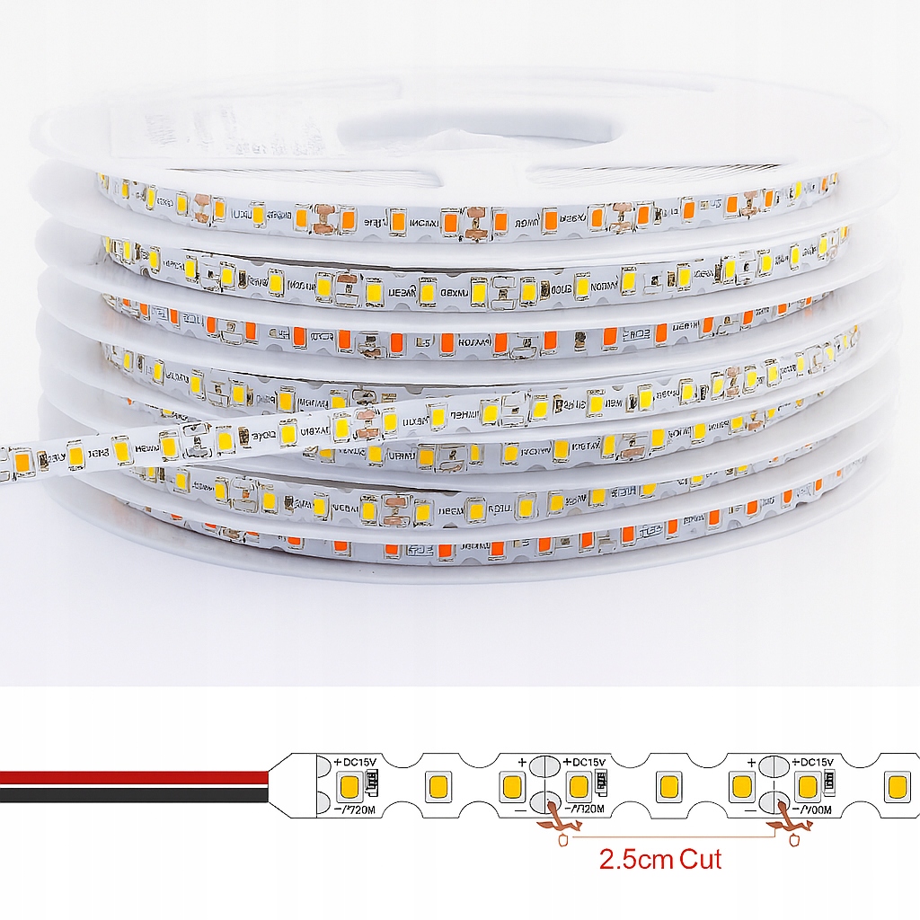 Taśma LED 12V 2835 S-Shape 10m Biała Neutralna 4000K - obrazek 11