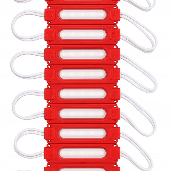 Moduł LED COB 12V czerwony IP67 2W – 20 szt.