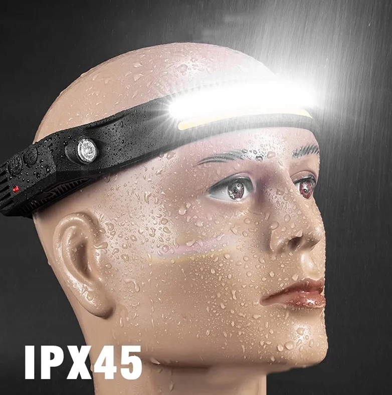 Latarka czołowa LED COB 270 – akumulatorowa, USB-C - obrazek 3