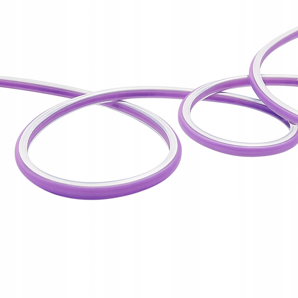 Neon Frez Fioletowy 6mm silikonowa osłona LED do napisów Zig Zag - obrazek 2