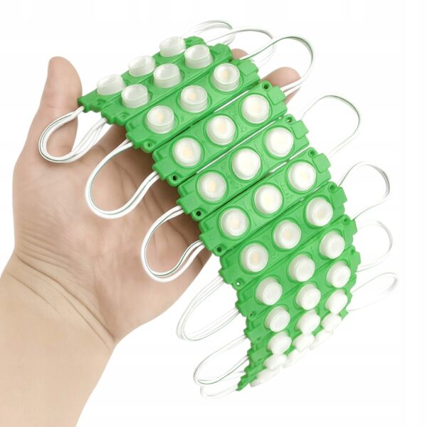 Moduł LED SMD 12V Zielony IP67 – 3W, 20 szt.