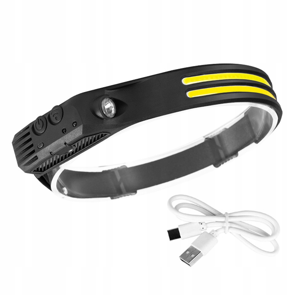 Latarka czołowa LED COB 270 – akumulatorowa, USB-C - obrazek 5