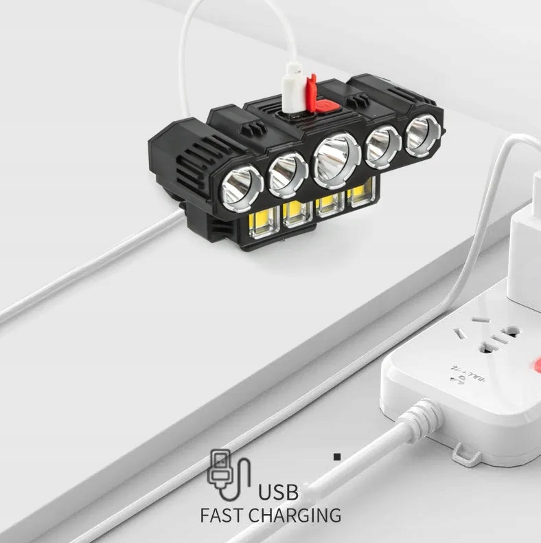 Latarka czołowa LED COB 270 – akumulatorowa, USB-C - obrazek 13