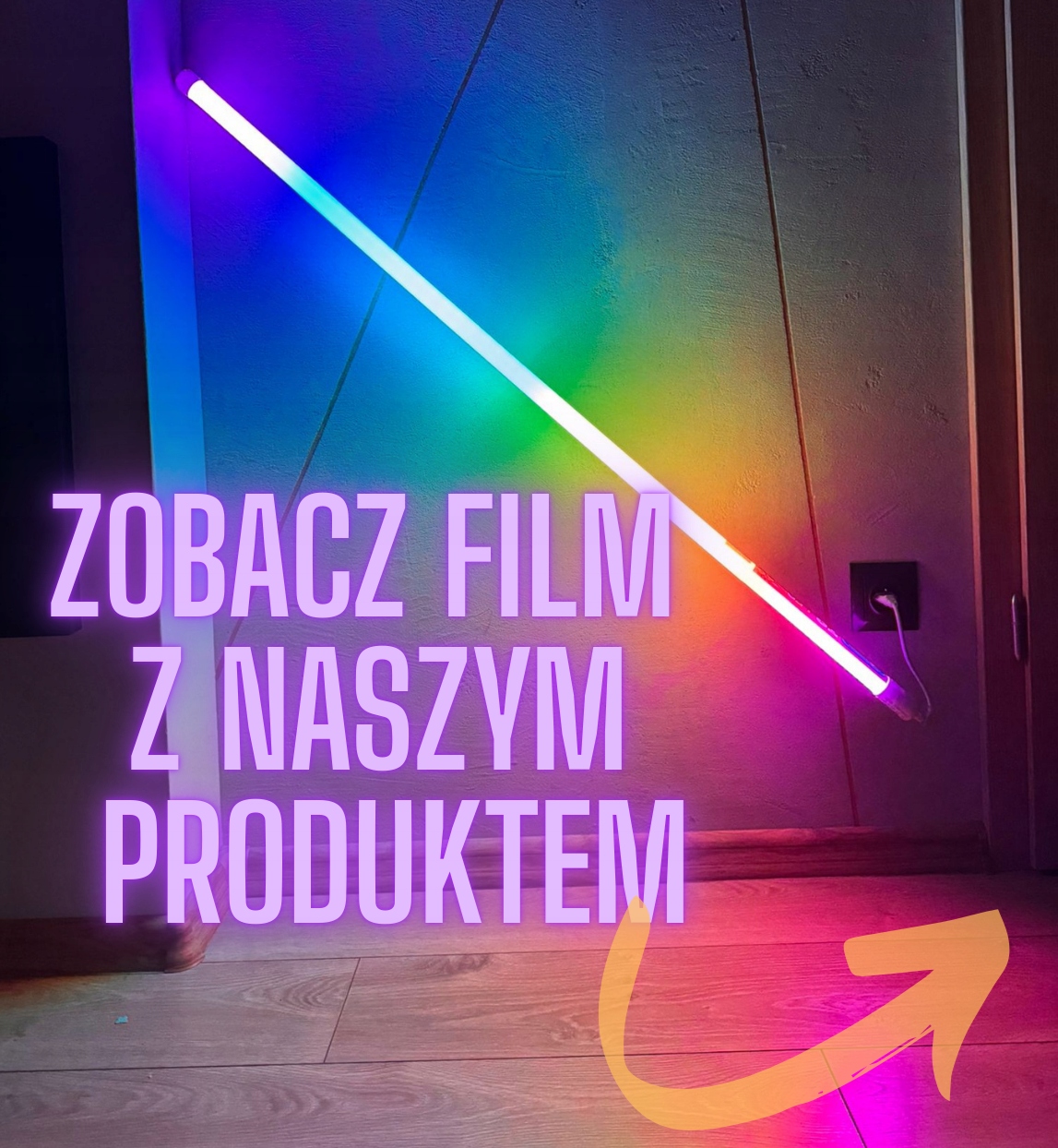 Lampa LED neonowa RGB 120 cm Tuba 18W IP44 - obrazek 7