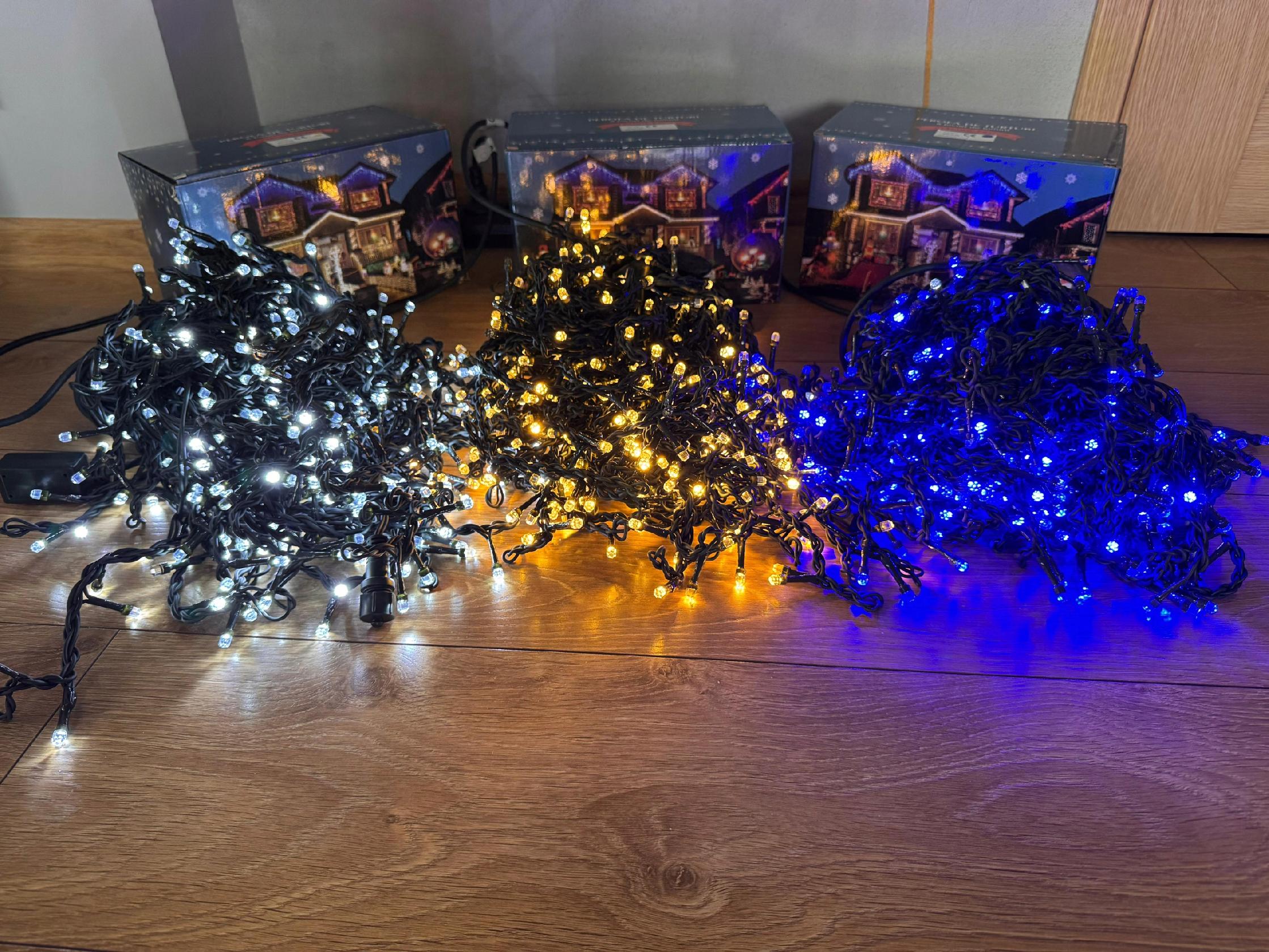 Kurtyna LED sople 240 białe zimne flash IP44 15,6 m - obrazek 14