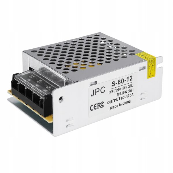 Zasilacz LED 12V 60W 5A JPC-60-12 modułowy transformator