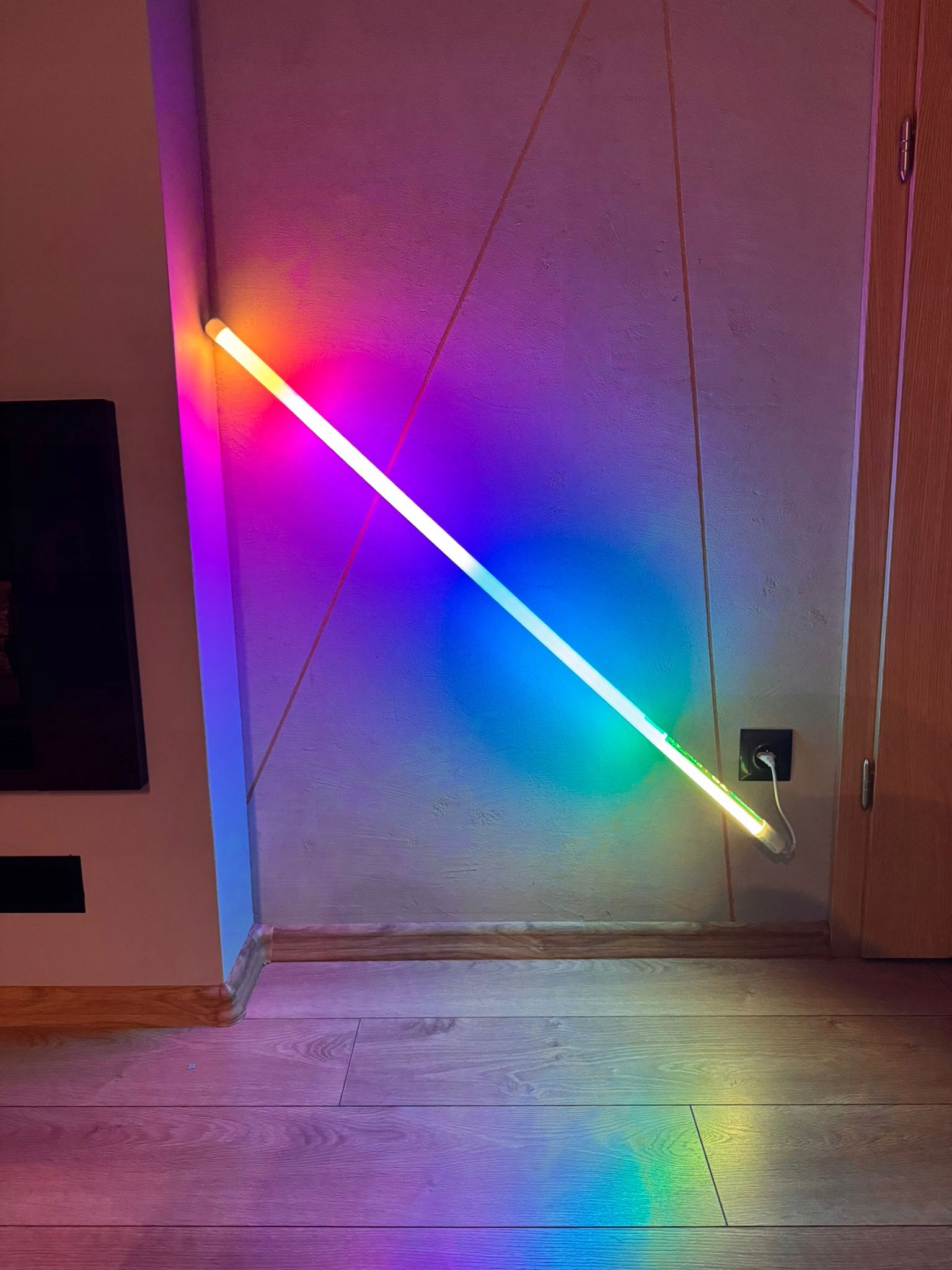 Lampa LED neonowa RGB 120 cm Tuba 18W IP44 - obrazek 3