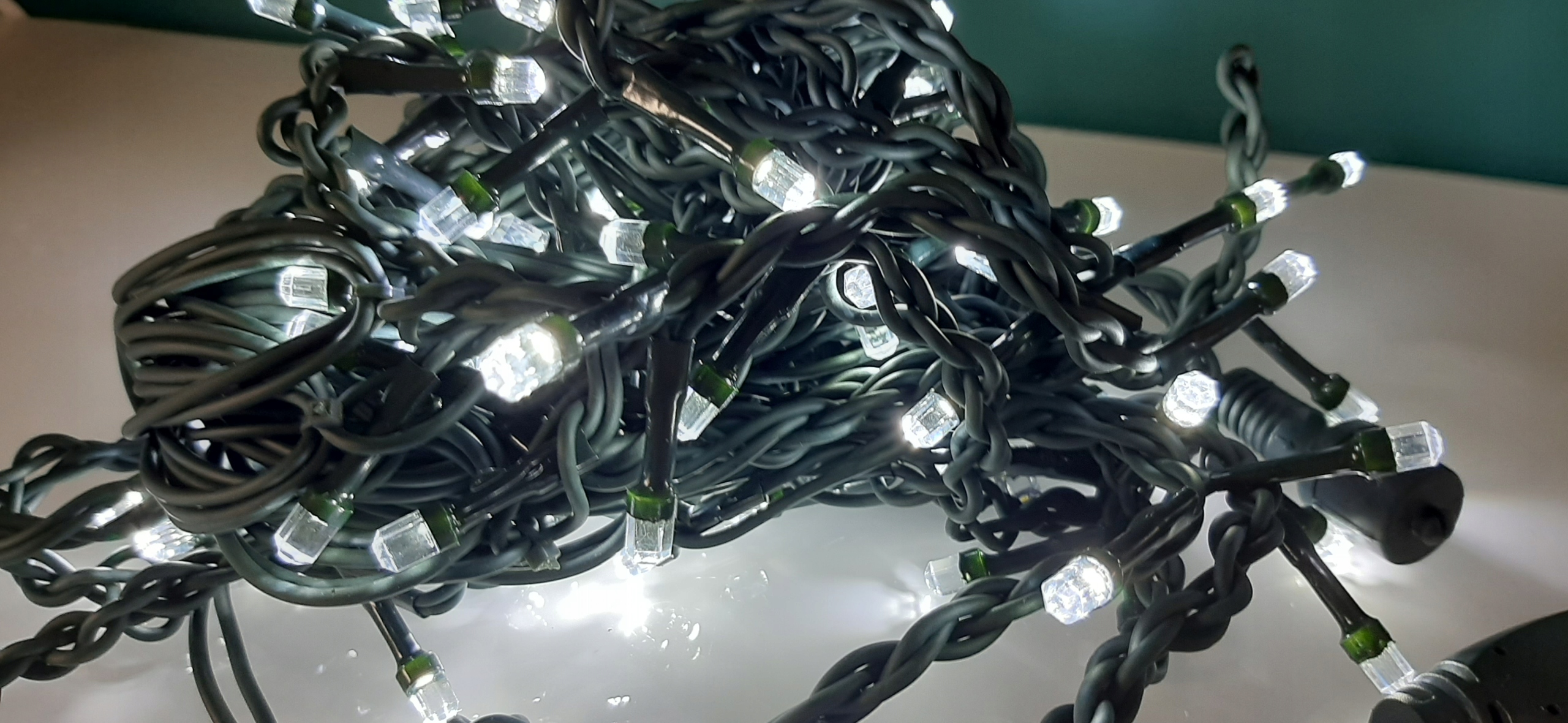 Kurtyna LED sople 240 białe zimne flash IP44 15,6 m - obrazek 7