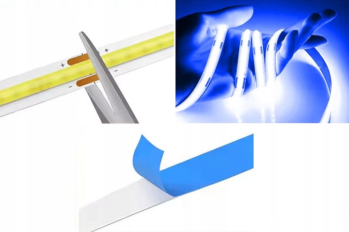 Taśma LED RGB COB 2m USB 5V z pilotem IR 24 - obrazek 10