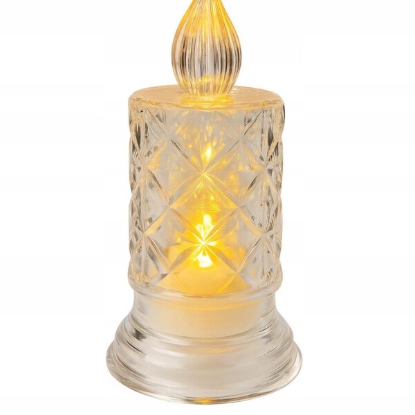 Znicz LED Lampion Świeczka na baterie 69 mm barwa biała ciepła