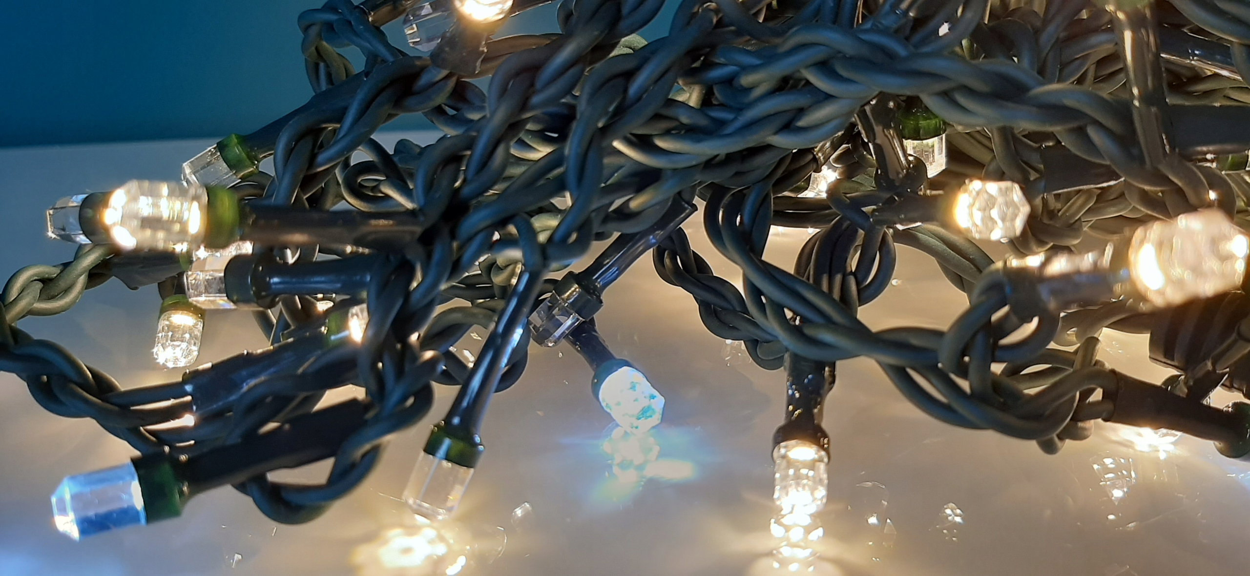 Kurtyna LED sople 240 białe ciepłe flash IP44 15,6 m - obrazek 7